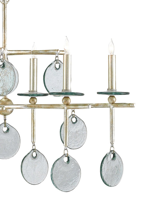 Sethos Silver Rectangular Chandelier