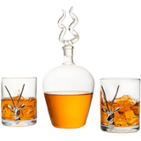 Stag Antler Whiskey Decanter Set 8.5" H, 750ml