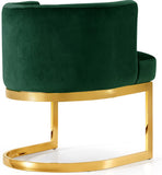 Gianna Velvet Dining Chair - Contemporary Retro Design with Plush Comfort and Stunning Gold Base