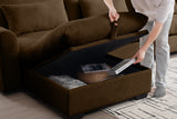 PERTH 157" 4-Seater Sofa with 1 Ottoman
