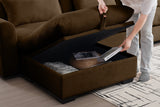PERTH 122" 3-Seater Sofa with 1 ottoman