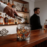 Stag Whiskey Glass, Single Piece, 11.8oz 3.7in Clear Borosilicate Alloy Sleeve
