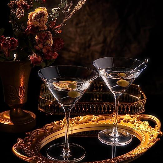 Crystal Martini Glass Set of 2 | 10oz