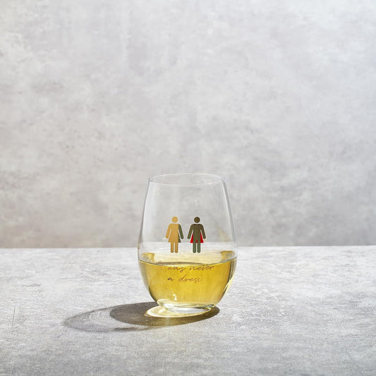 It Was Never a Dress, It Was Always a Cape Wine Glass
