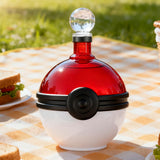 Monster Trainer Capture Sphere Whiskey, Wine Decanter Red White Glass Liquor Bottle 18.6oz