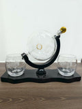 Middle Earth Decanter Set with Gold Ring 