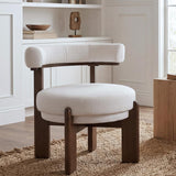 Dawson Modern Geometric Accent Chair & Ottoman Set