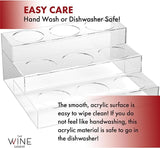 Acrylic Bottle Holder, Coffee Syrup Rack Display Case | 3-Tiered 9 Bottle