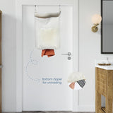 Door Hanging Laundry Bag - Beige - L