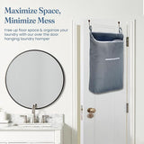Door Hanging Laundry Bag - Grey - L