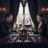 Silver Bat Wine Glasses Set of 2 Gothic Goblet Pair