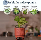 Boho Terracotta Chevron Planter – 4 Inch Indoor Pot