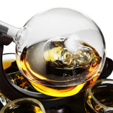 Skull Skeleton Wine & Whiskey Globe Decanter Set - 850 mL