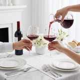 Confetti Stemmed Wine Glasses Set of 2, 20oz Multicolor Clear Glass