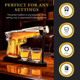 Gifts for Men Dad, 9 Oz Whiskey Gun Decanter Set