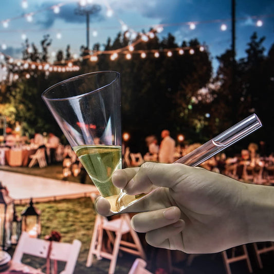 Champagne Shooter - Chug Flutes Guzzler Glasses Unique Gifts, Reusable Acrylic 2pk
