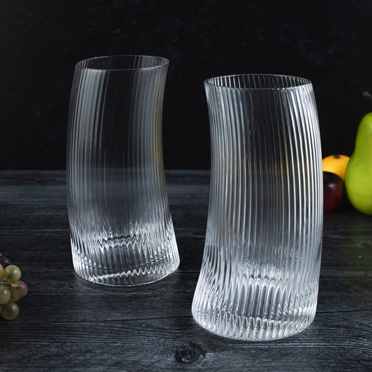 Set of 2 Curvy Cocktail Glasses 8oz