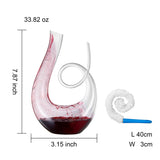 Art Series Swirl Wine Decanter – Hand Blown, Lead-Free Glass