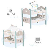 ROBUD Wooden Baby Doll Bed