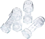 The Wine Savant Set of 4, Dumbbell Beer & Whiskey Glasses, 26oz Glass