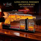 Whiskey Decanter Set 7.7 Oz with Two 1.6 Oz