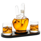 Peace Sign Wine and Whiskey Decanter 750ml