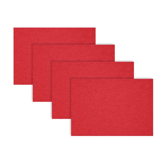 Loft Felt Cherry Placemat - Rectangle 12.2x16.5"- Set of 4
