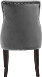 Oxford Velvet Dining Chair Set - Luxurious Curved Back, Deep Tufting & Chrome Nailheads for Elegance