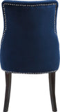 Oxford Velvet Dining Chair Set - Luxurious Curved Back, Deep Tufting & Chrome Nailheads for Elegance