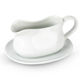 Kook Ceramic Gravy Boat & Saucer for Thanksgiving