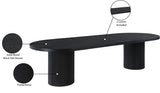 Belinda Mid-Century Modern Solid Wood Dining Table with Unique Fluted Bases and Adjustable Leaves