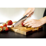 EcoCut 2 Piece Santoku Knife Set With Blade Guards, Blue