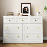 7 Drawer Dresser, 47'' Wide Modern Chest of Drawers