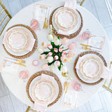 Pink Elephant Baby Shower Paper Plates Set of 16