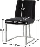 Heidi Velvet Contemporary Dining Chair Set - Glamorous Design with Plush Comfort for Stylish Dining