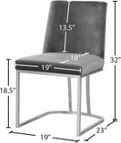 Heidi Velvet Contemporary Dining Chair Set - Glamorous Design with Plush Comfort for Stylish Dining