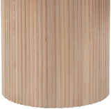 Belinda Dining Table - Stylish Round Solid Wood Design with Fluted Base for Contemporary Spaces