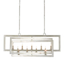 Middleton Rectangular Silver Chandelier