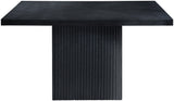 Belinda Dining Table - Stylish Round Solid Wood Design with Fluted Base for Contemporary Spaces