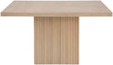 Belinda Dining Table - Stylish Round Solid Wood Design with Fluted Base for Contemporary Spaces