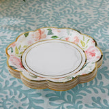 Brunch Floral 7 Inch Paper Plates Set of 16