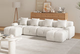 NEXO 135" 4-Seater Sofa with 2 Ottomans
