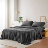 Jersey Knit All Season Sheet Set, Dark Grey