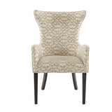 [Set of 2] High Wingback Style Armed Dining Chair *
