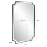 Hastings Brushed Titanium Shield Mirror