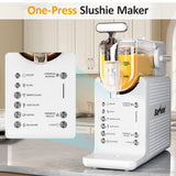 Single-Tank Slushie Maker with Rapid Chill,Self-Clean,5 Mode