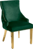 Tuft Luxurious Contemporary Dining Chair Set - Stunning Design with Gold Accents for Your Home