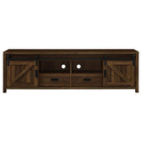 Madra 2-door Engineered Wood 79-inch TV Stand Dark Pine