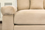 DESEO 92" Loveseat with 1 Ottoman