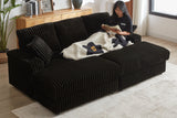 ZYLO 84" Loveseat with 2 Ottomans